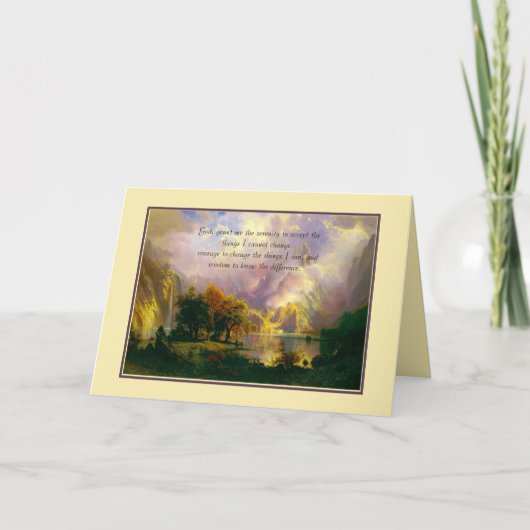 ロッキーマウンテンズセレティ祈りの言葉 カード (正面)