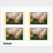 ロッキーマウンテンズセレティ祈りの言葉 長方形シール (シート)