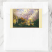 ロッキーマウンテンズセレティ祈りの言葉 長方形シール (バッグ)