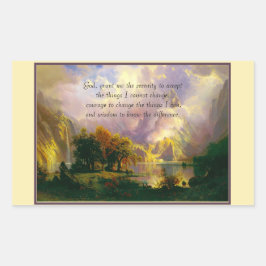 ロッキーマウンテンズセレティ祈りの言葉 長方形シール