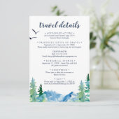 ロッキーマウンテンデスティネーションウェディングトラベル詳細 エンクロージャーカード (スタンド正面)