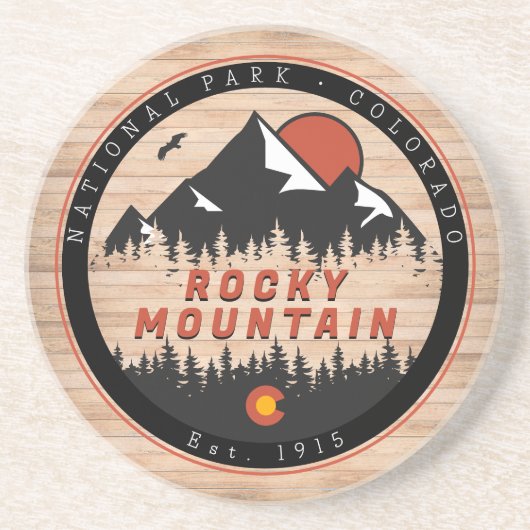ロッキーマウンテンナショナルパークウッドヴィンテージサンセット コースター (正面)