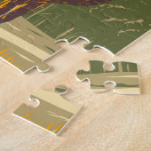 ロッキーマウンテンナショナルパークコロラドエルクヴィンテージ ジグソーパズル (側面)