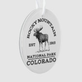 ロッキーマウンテンナショナルパークコロラドムースハイキングO オーナメント (正面)
