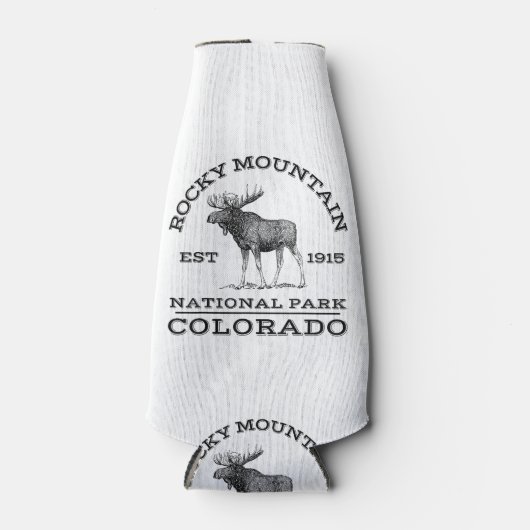 ロッキーマウンテンナショナルパークコロラドムースハイキングO ボトルクーラー (正面)