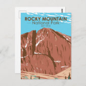 ロッキーマウンテンナショナルパークコロラドロングピーク ポストカード (正面/裏面)