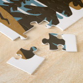 ロッキーマウンテンナショナルパークコロラドヴィンテージアート ジグソーパズル (側面)