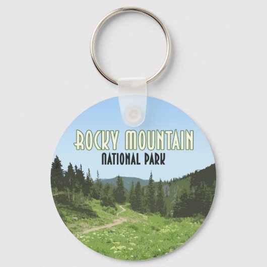 ロッキーマウンテンナショナルパークコロラドヴィンテージ キーホルダー (正面)