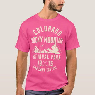ロッキーマウンテンナショナルパークコロラド自然ヒキン Tシャツ
