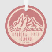 ロッキーマウンテンナショナルパークコロラド オーナメント (裏面)