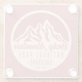 ロッキーマウンテンナショナルパークコロラド ガラスコースター (裏面)