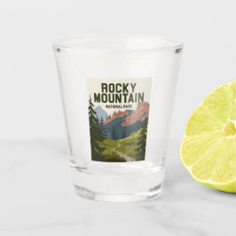 ロッキーマウンテンナショナルパークコロラド ショットグラス