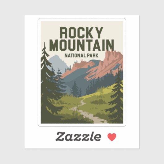 ロッキーマウンテンナショナルパークコロラド シール (シート)