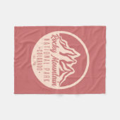 ロッキーマウンテンナショナルパークコロラド  フリースブランケット (正面(横))