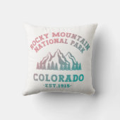 ロッキーマウンテンナショナルパークコロラドUSAグラデーション クッション (裏面)