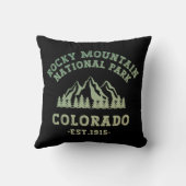 ロッキーマウンテンナショナルパークコロラドUSAグラデーション クッション (裏面)