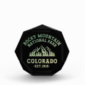 ロッキーマウンテンナショナルパークコロラドUSAグラデーション フォトブロック (正面)