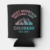 ロッキーマウンテンナショナルパークコロラドUSAグラデーション 缶クーラー (裏面)