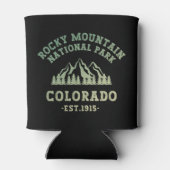 ロッキーマウンテンナショナルパークコロラドUSAグラデーション 缶クーラー (裏面)