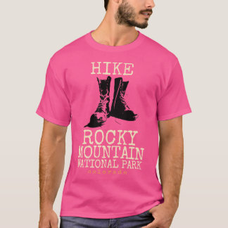 ロッキーマウンテンナショナルパークティーコロラドハイキングS Tシャツ