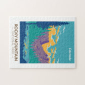 ロッキーマウンテンナショナルパークテトンレンジトラベル ジグソーパズル (横)