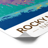 ロッキーマウンテンナショナルパークテトンレンジトラベル ポスター (角)