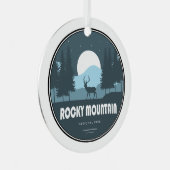 ロッキーマウンテンナショナルパークディアー メタルオーナメント (正面右)