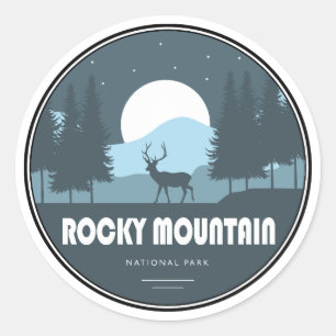 ロッキーマウンテンナショナルパークディアー ラウンドシール