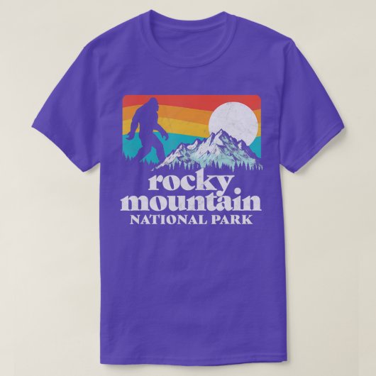 ロッキーマウンテンナショナルパークビッグフット山脈 Tシャツ (デザイン正面)