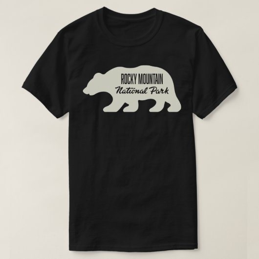ロッキーマウンテンナショナルパークベアータン Tシャツ (デザイン正面)