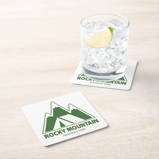 ロッキーマウンテンナショナルパークマウンテンキャンプ スクエアペーパーコースター (インサイチュ)