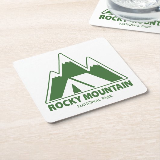ロッキーマウンテンナショナルパークマウンテンキャンプ スクエアペーパーコースター (アングル)