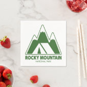 ロッキーマウンテンナショナルパークマウンテンキャンプ スタンダードカクテルナプキン (インサイチュ)