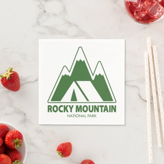 ロッキーマウンテンナショナルパークマウンテンキャンプ スタンダードカクテルナプキン (インサイチュ)