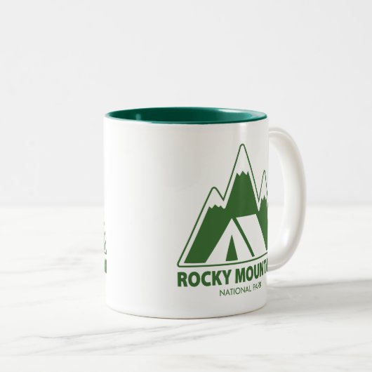 ロッキーマウンテンナショナルパークマウンテンキャンプ ツートーンマグカップ (正面右)