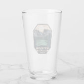 ロッキーマウンテンナショナルパークミニマルレトロエンブレム タンブラーグラス (裏面)