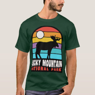 ロッキーマウンテンナショナルパークムースバッジ Tシャツ