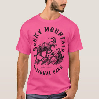 ロッキーマウンテンナショナルパークヴィンテージシャツアクティブ Tシャツ