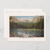 ロッキーマウンテンナショナルパーク山水盆葉書 ポストカード (正面/裏面)