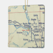 ロッキーマウンテンハウスABヴィンテージマップ セラミックオーナメント (左)