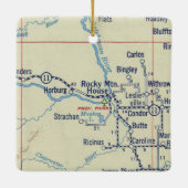 ロッキーマウンテンハウスABヴィンテージマップ セラミックオーナメント (裏面)