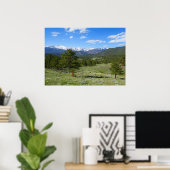 ロッキーマウンテンビューシーニックランドスケープ ポスター (ホームオフィス)