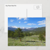 ロッキーマウンテンビューシーニックランドスケープ ポストカード (正面/裏面)