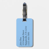 ロッキーマウンテンビューシーニックランドスケープ ラゲッジタグ (裏面縦)