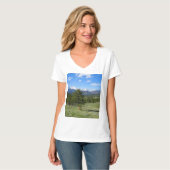 ロッキーマウンテンビュー 壮大な景観 Tシャツ (正面フル)