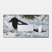 ロッキーマウンテンブラックバードマグピー デスクマット (キーボード&マウス)