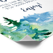 ロッキーマウンテンベビーシャワーマムオーサバーサイン ポスター (角)