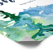 ロッキーマウンテンベビーシャワー歓迎ポスター ポスター (角)