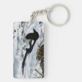 ロッキーマウンテンマジピー長方形キーチェーン キーホルダー (裏面)