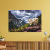 ロッキーマウンテンヤギ キャンバスプリント (インサイチュ (リビング))